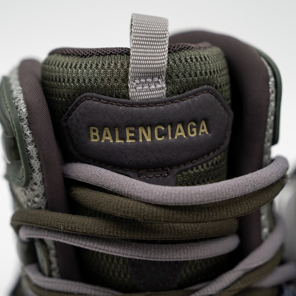 size 39 - Balenciaga Track Hike Boots High Grey Green Khaki - Picture 8 of 14